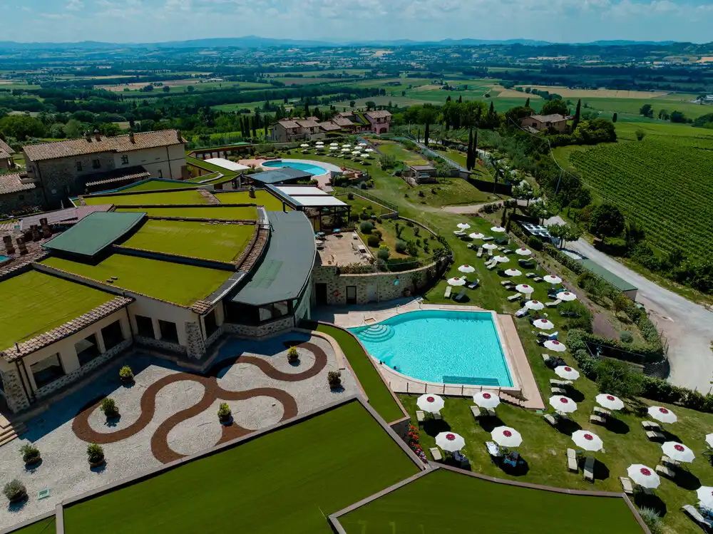 Borgobrufa Spa Resort Aerial View